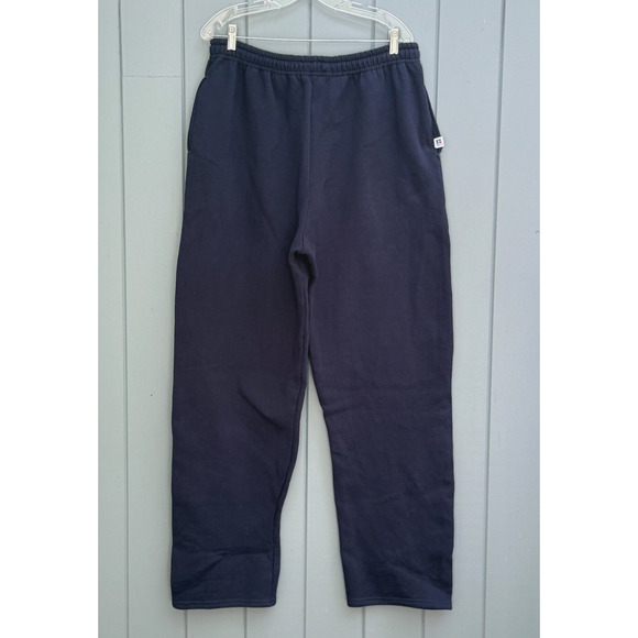 Vintage RUSSELL ATHLETIC Open Bottom Sweatpants Mens Fleece WIDE LEG Size 2XL - Picture 1 of 8